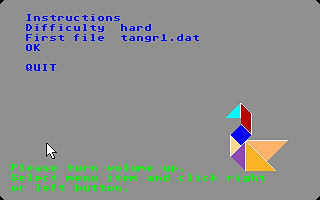 Tangram atari screenshot